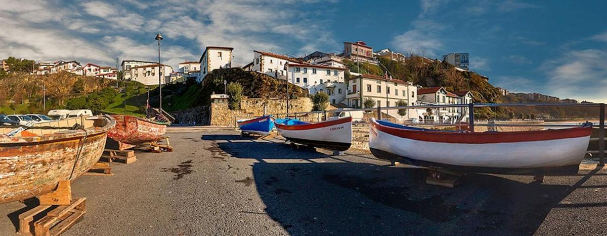 Apartamento En La Playa Con Parking Privado Getxo Esterno foto